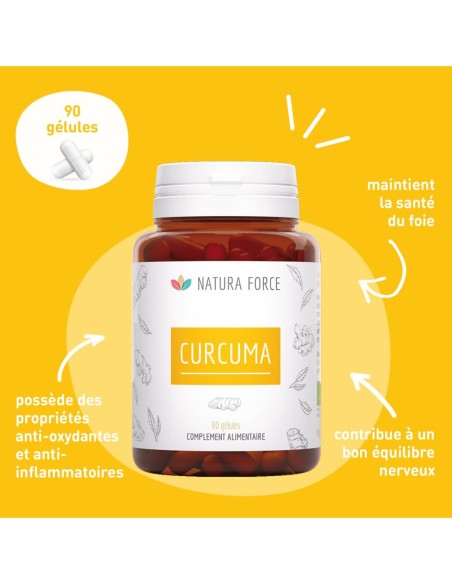 Curcuma Bio - gélules - Natura Force