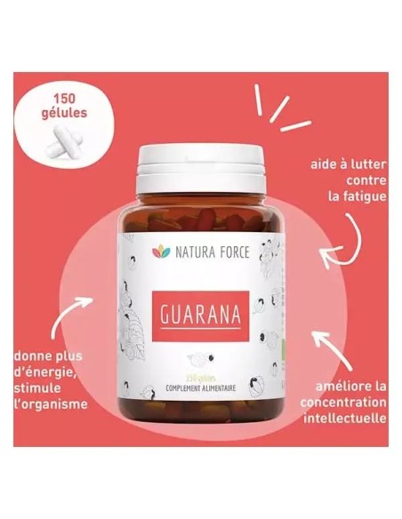 Guarana bio du Brésil - gélule - Natura Force
