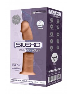Vibromasseur double densité chair 17,5 cm - SilexD 2