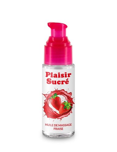 Huile de Massage Gourmande - Fraise - Plaisir Sucré