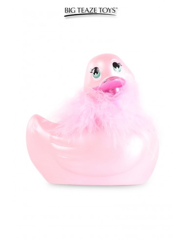 Mini canard vibrant Duckie Paris - rose