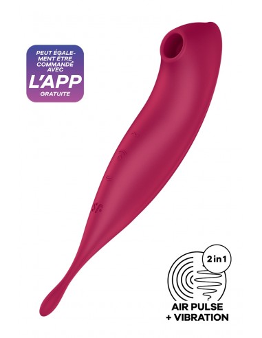 Stimulateur Satisfyer Twirling Pro+ Connecté rouge