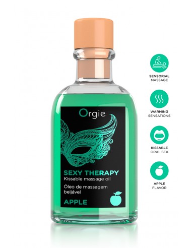 Huile de massage embrassable Sexy Therapy Pomme