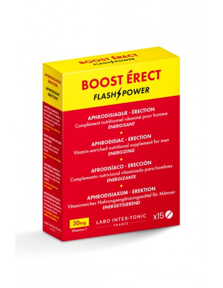 Stimulant pour Homme - Boost Erect - 15 comprimés