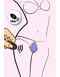 Stimulateur télécommandé Panty Vibe violet - FeelzToys 2