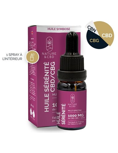 Huile Sérénité CBD/CBG - Symbiose