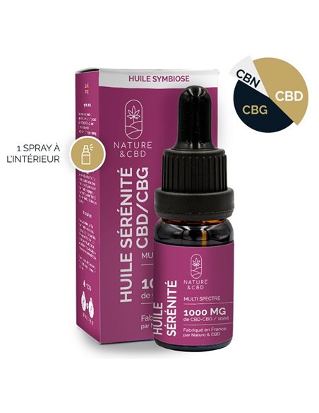 Huile Sérénité CBD/CBG - Symbiose