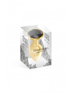 Plug bijou aluminium or et noir S - Hidden Eden 2