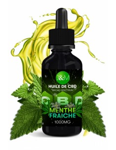 Huile de CBD Spectrum Jacquie et Michel - Menthe fraîche