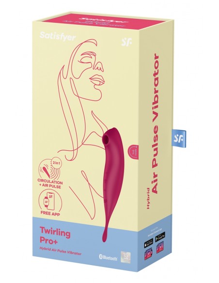 Stimulateur Satisfyer Twirling Pro+ Connecté rouge