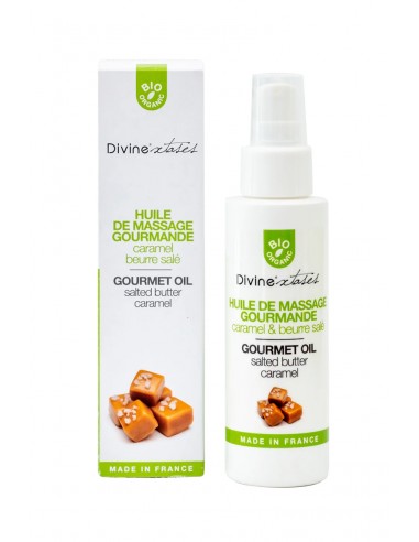 Huile de massage gourmande BIO Caramel