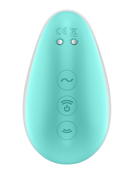 Stimulateur Pixie Dust air pulsé et vibrations - rose et menthe