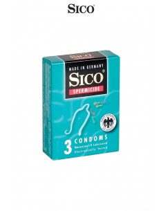 3 préservatifs Sico SPERMICIDE