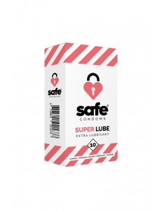 10 préservatifs Safe Super Lube
