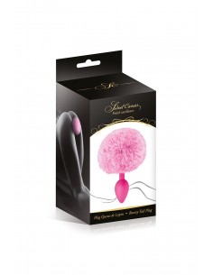 Plug queue de lapin - rose 2