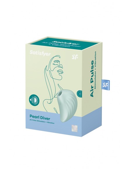Double stimulateur Pearl Diver menthe - Satisfyer