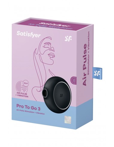 Stimulateur Satisfyer Pro To Go 3 noir