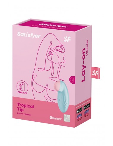 Stimulateur connecté Tropical Tip bleu - Satisfyer