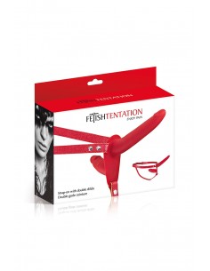Double gode ceinture rouge - Fetish Tentation 2