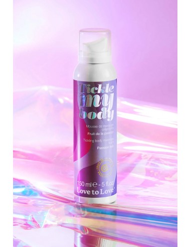 Mousse massage crépitante - fruits de la passion