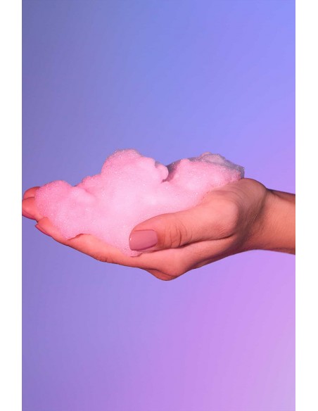 Mousse massage crépitante - barbe à papa