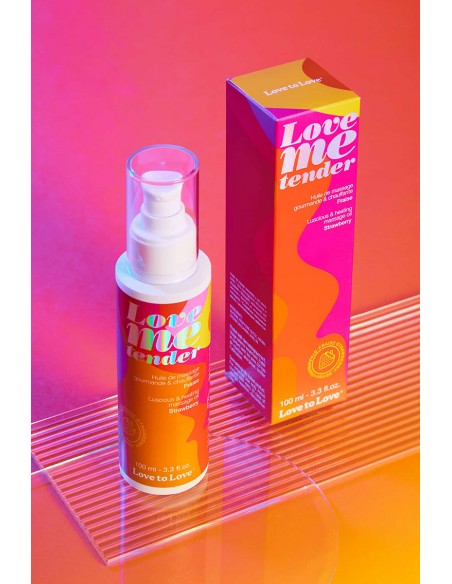 Huile de massage fraise 100ml - Love To Love