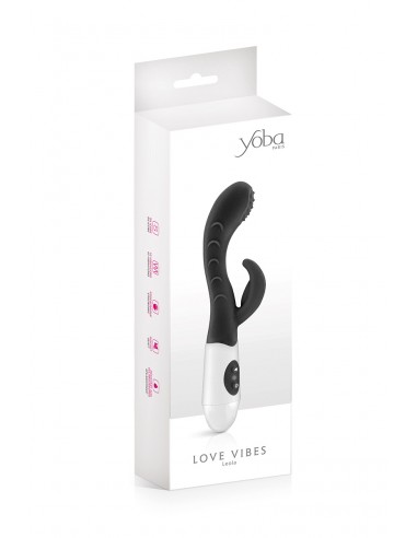 Vibromasseur Rabbit Leola noir - Yoba