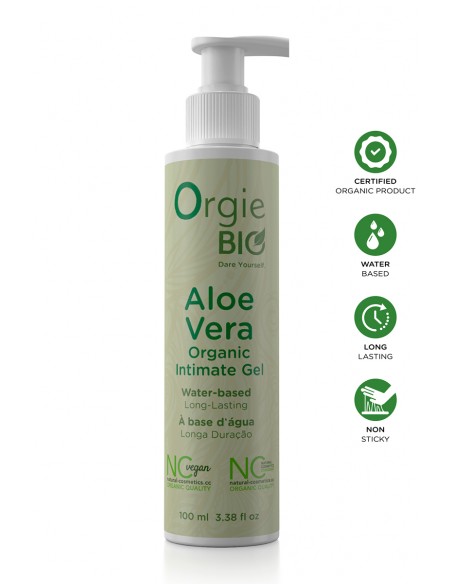 Gel Intime Bio à Base d'Eau à l'Aloe Vera