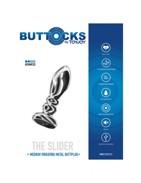 Plug vibrant en métal The Slider M 