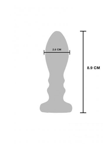 Plug vibrant en métal The Slider M 