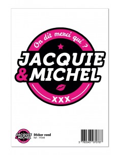 Grand sticker J&M rond noir