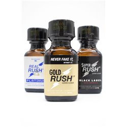 Poppers : Pack Big Rush - 3 Poppers (24ml)