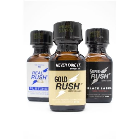 Poppers : Pack Big Rush - 3 Poppers (24ml)